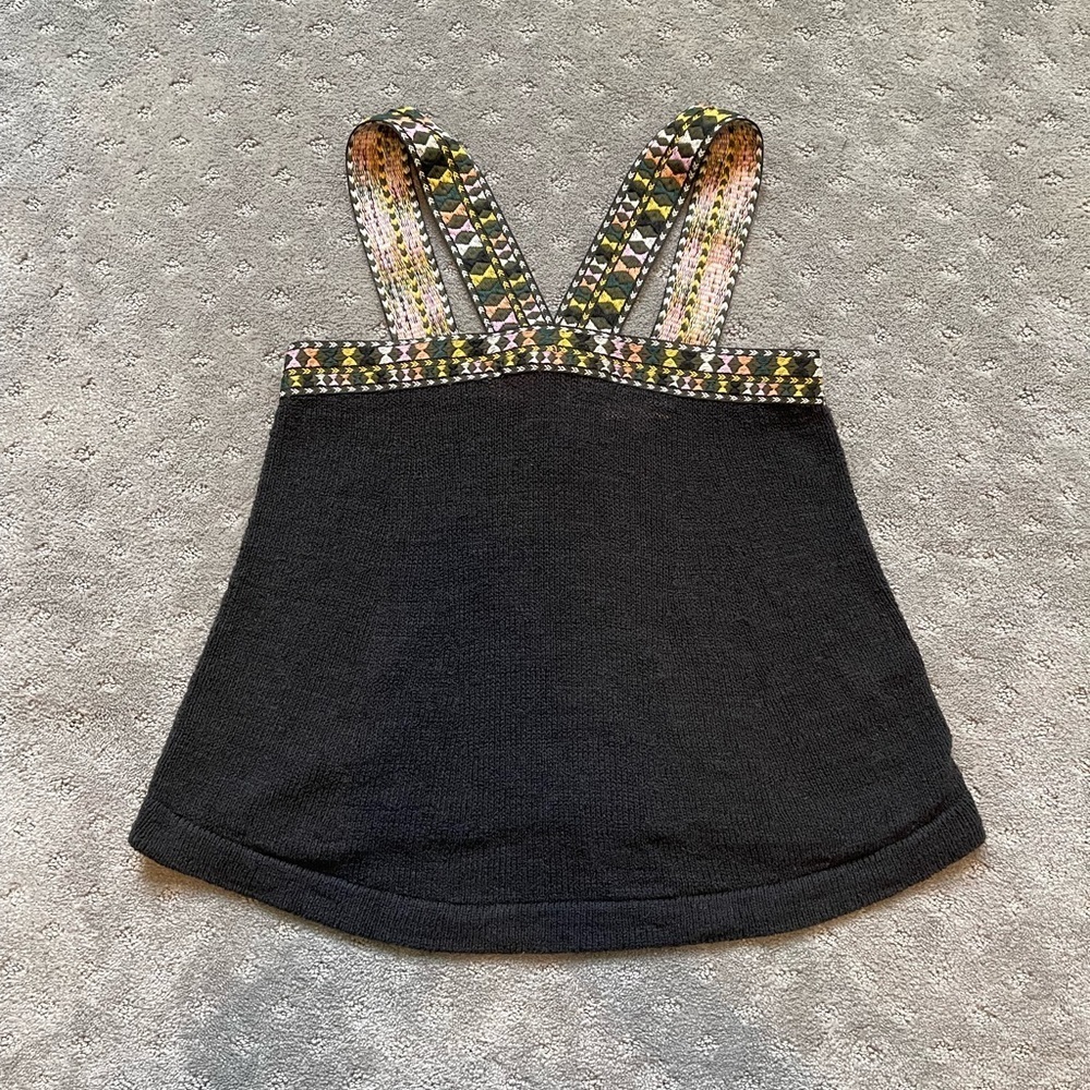 Madewell Embroidered Knit Tank Top Size Extra Small